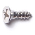 Midwest Fastener Wood Screw, #12, 3/4 in, Plain 18-8 Stainless Steel Flat Head Phillips Drive, 12 PK 79161